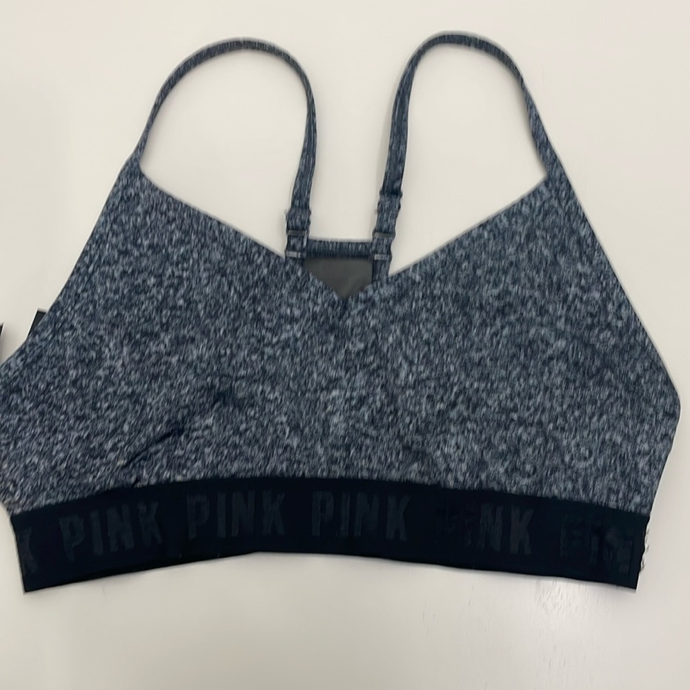 Pink sports bra